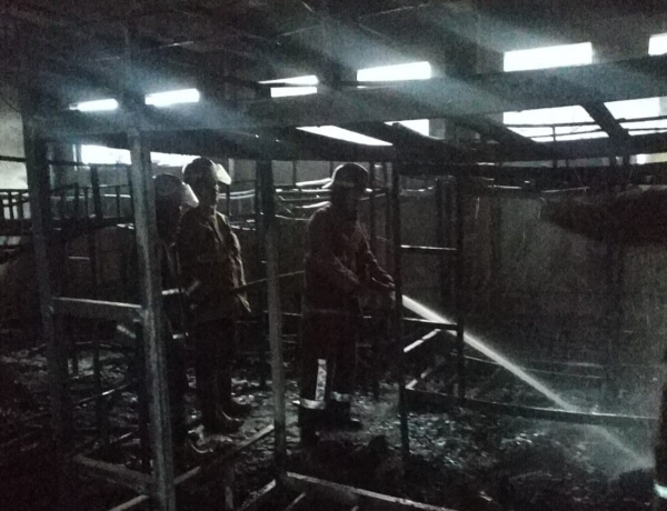 Ruang Tidur Santri di Ponpes Al Ihsan Baron Ludes Terbakar