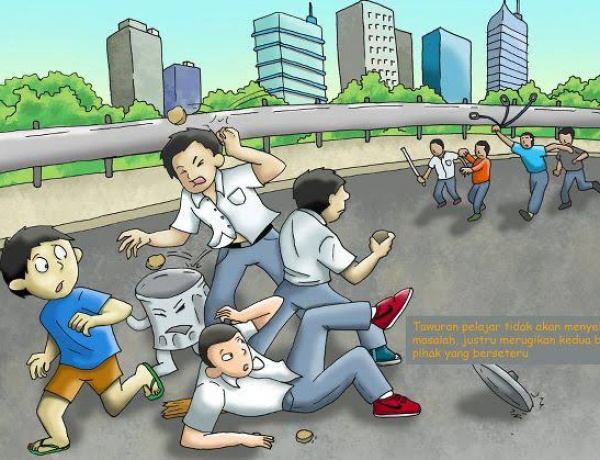 Depan Kantor Kecamatan Ciampea Kerap Dijadikan Tawuran Pelajar Pakai Sajam