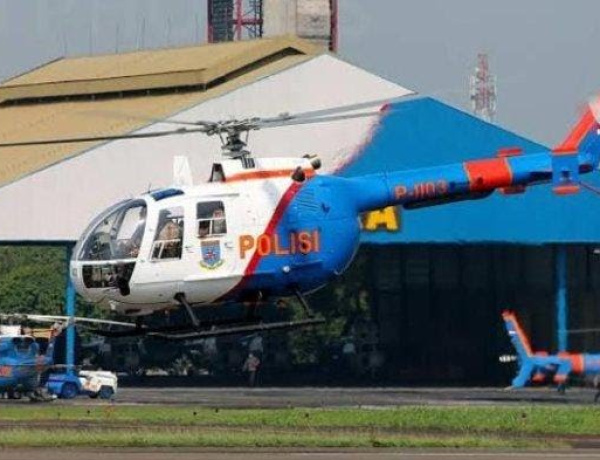Helikopter Polri Jatuh di Perairan Belitung Timur