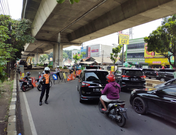 Jalan Solis Bogor Diberlakukan Contraflow, Warga Diimbau Cari Jalur Alternatif