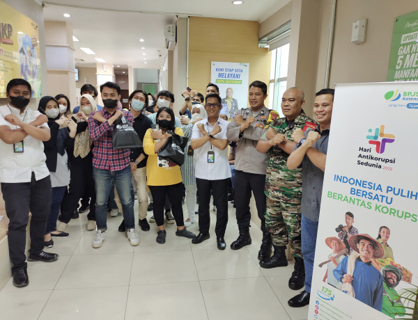 Peringati Hakordia 2022, BPJS Ketenagakerjaan Bogor Kota Semarakkan Kampanye Anti Korupsi