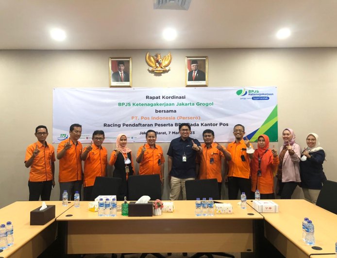 Racing Joint Marketing Antara BPJamsostek Jakarta Grogol Dengan PT. Pos Indonesia (Persero) Kcu Oceania Jakarta Barat