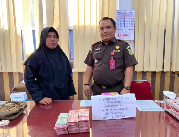 Kejaksaan Negeri Sungai Penuh Terima Pengembalian Uang Hasil Tindak Korupsi