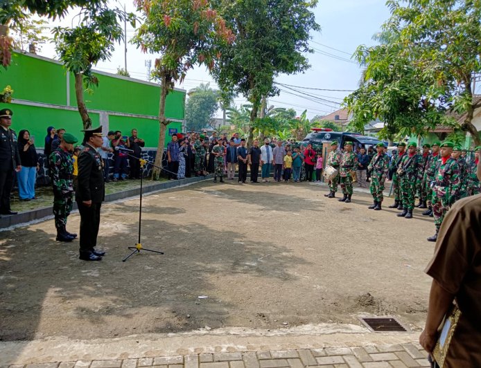 Danramil Cileungsi Pimpin Upacara Pemakaman Militer Almarhum Mayor (Purn) Murdi Sargiyanto