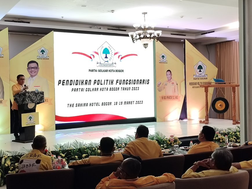 Siap Hadapi Pemilu 2024, DPD Golkar Kota Bogor Gelar Pendidikan Politik Fungsionaris