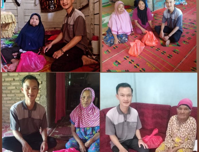 Rangga Febriarta Bersama SEMMI Bagikan Sembako Untuk Lansia