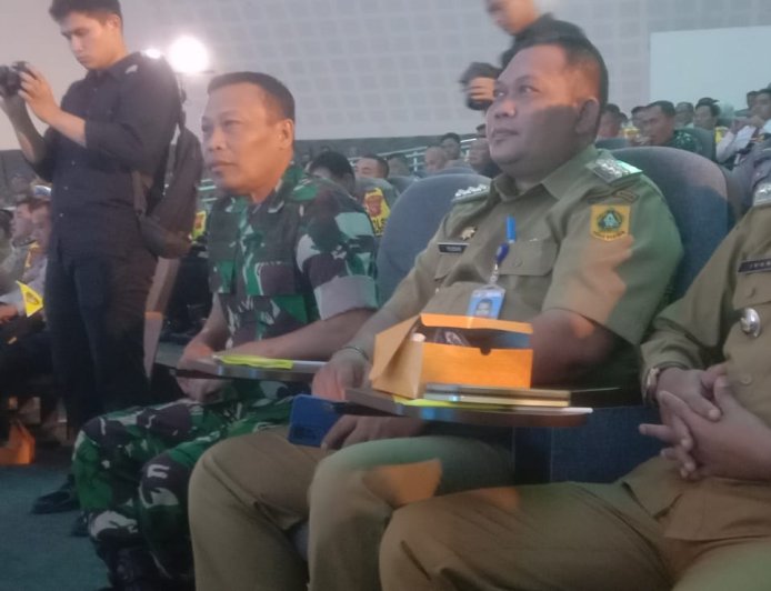 Danramil Cileungsi Ikuti Giat Launching Program Polisi RW Jajaran Polres Bogor di Wilayah Kabupaten Bogor.