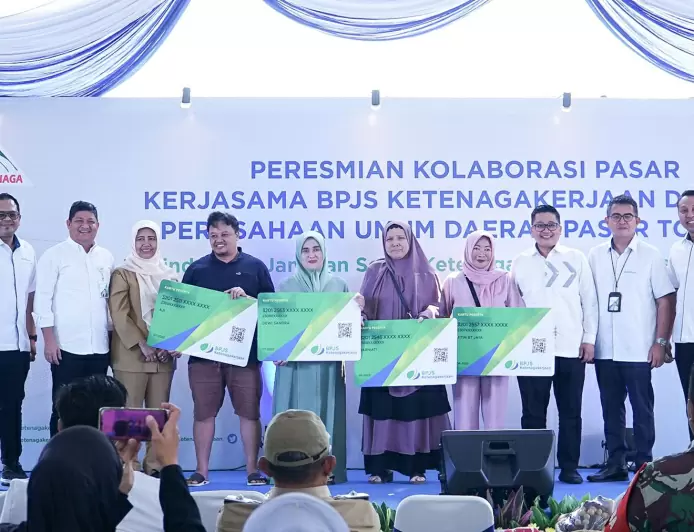 Permudah Pekerja Pasar Terlindungi, BPJS Ketenagakerjaan Ajak Perumda Pasar Tohaga Kolaborasi