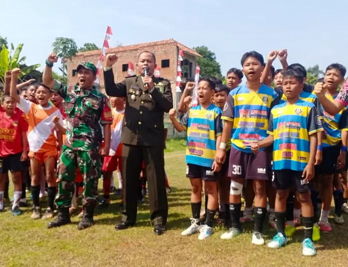 Danramil 06/Cileungsi Gelar Turnamen Mini Soccer Cileungsi Cup