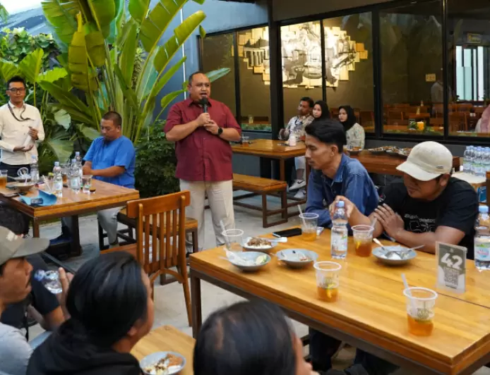 Ngariung Bareng Wartawan DPRD Kota Bogor Sampaikan Laporan Penutupan Masa Sidang