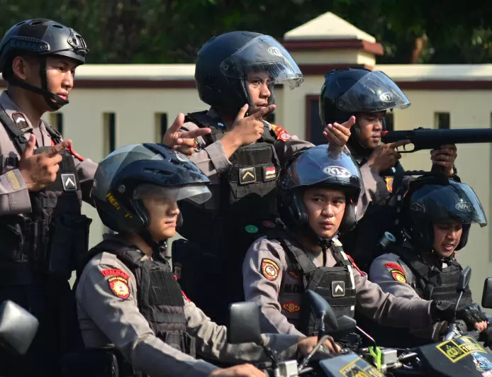 Latihan Sispamkota Antisipasi Gangguan Kantibmas