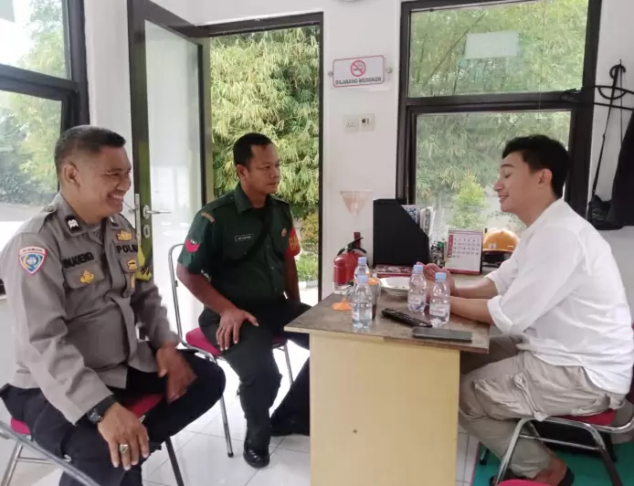 Sinergitas TNI-Polri Beri Imbauan Kamtibmas dan TPPO di Caringin