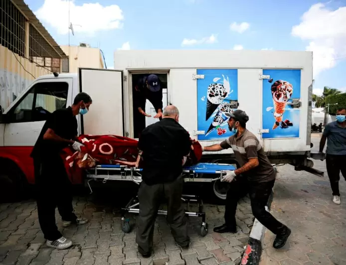 Duh, Korban Kian Meningkat, RS Gaza Gunakan Truk Es Krim Untuk Simpan Jenazah