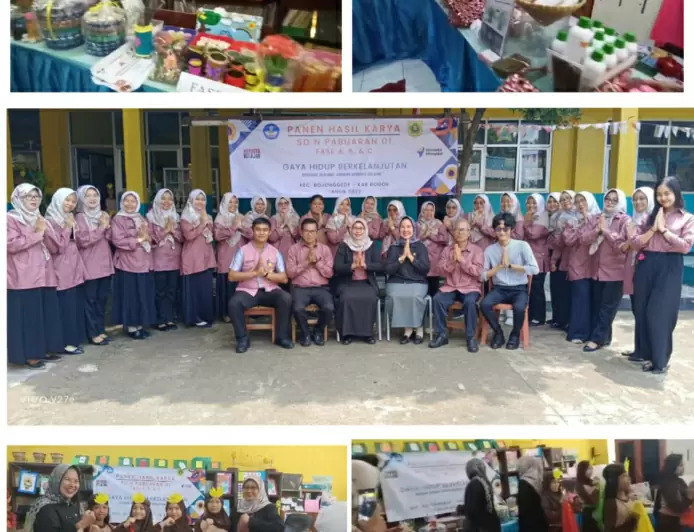 Bangun Kreativitas Murid, SDN Pabuaran 01 Bojonggede Adakan Panen Karya