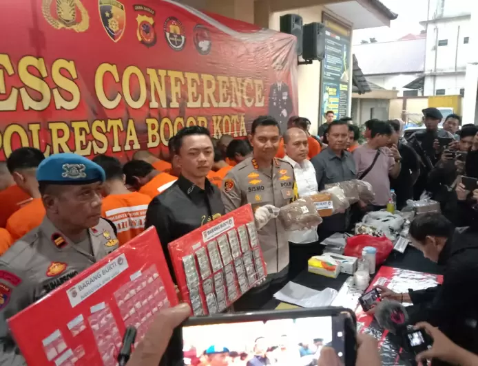 Polisi Ungkap Kasus Penyalahgunaan Narkoba di Bogor, 34 Pelaku Ditangkap