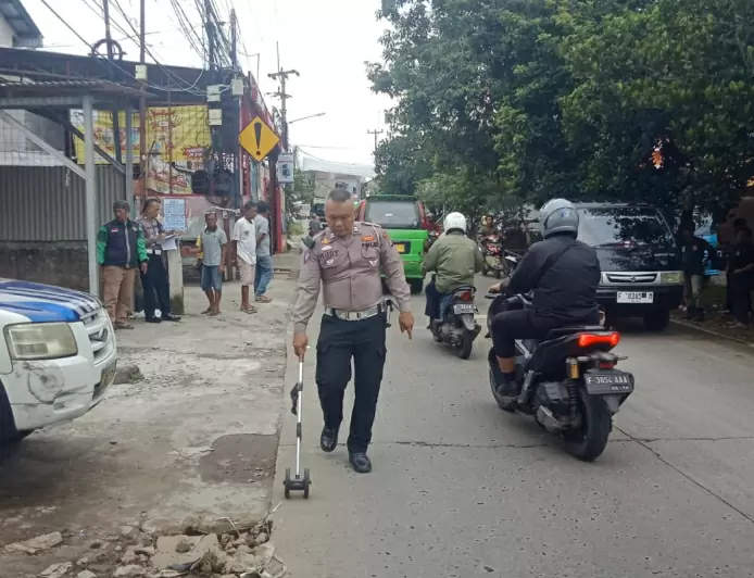 Pemotor Tewas di Ciomas Bogor Gegara Senggolan Dengan Motor Lain