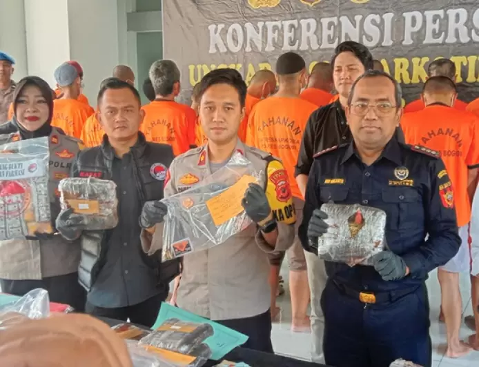 Polres Bogor Ungkap 64 Kasus Peredaran Narkotika dan Tangkap 84 Tersangka Dalam Tiga Bulan