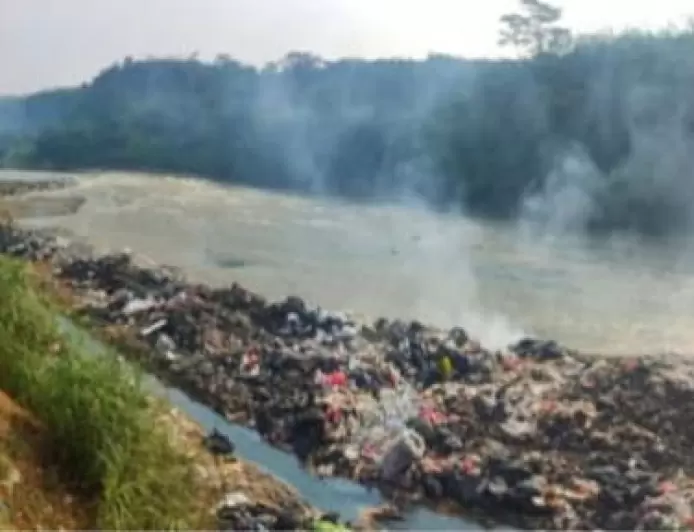 TPS Ilegal di Bantaran Sungai Cisadane Rancabungur Ditindak Polisi
