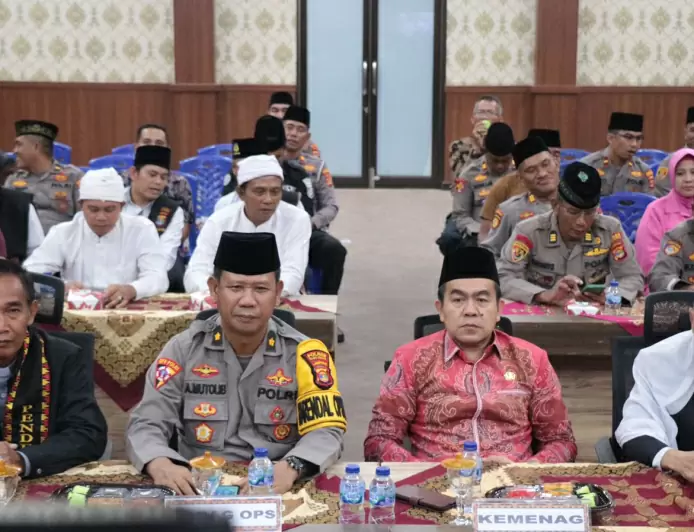Polres Tulang Bawang Gelar Doa Bersama Lintas Agama Sambut Hari Bhayangkara Ke-78, AKBP James Terangkan Tujuannya