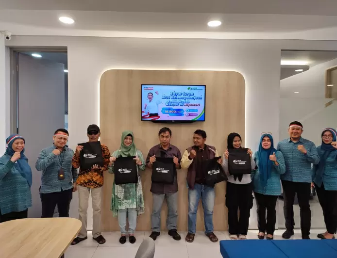 Menyambut HUT RI ke-79, BPJS Ketenagakerjaan Bogor Kota Sapa Peserta