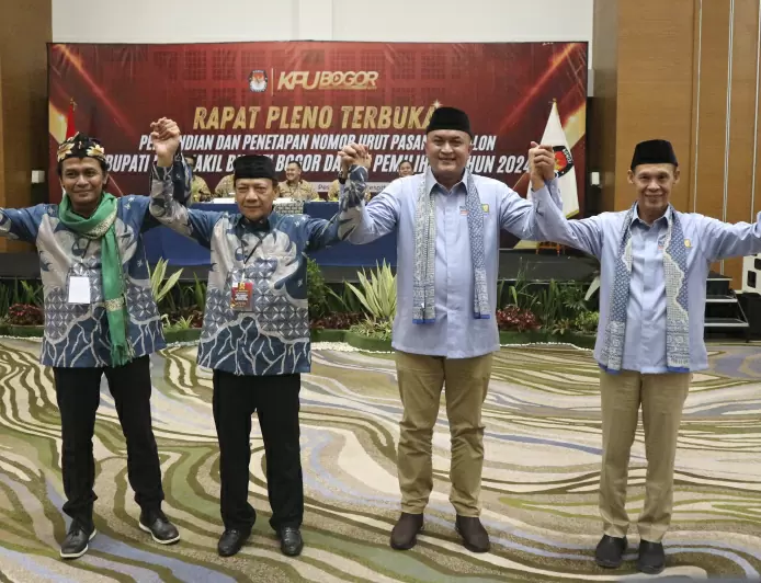 Penetapan Nomor Urut Pilkada Kabupaten Bogor