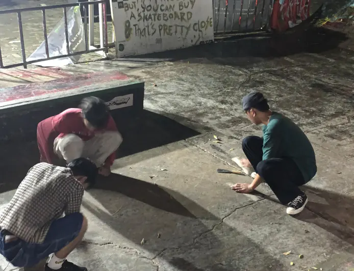 Ganggu Aktivias Olahraga, Skateboarder Bogor Patungan Perbaiki Skatepark Sempur yang Rusak