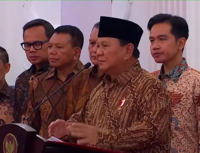 Berikut Ini Nama-nama Menteri dan Wakil Menteri Kabinet Merah Putih Prabowo-Gibran