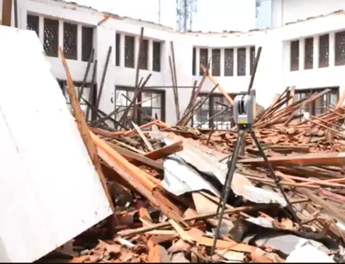 Pasca Ambruk Gedung Cagar Budaya Bakal Diperbaiki Dengan Anggaran BTT Rp 400 Juta