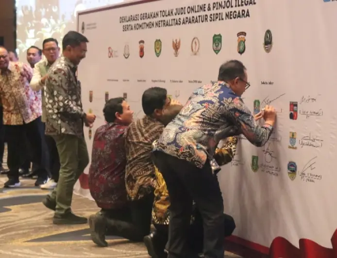 Pj Bupati Bogor dan Pj Gubernur Jabar Deklarasi Tolak Judi Online-Pinjol Ilegal, Serta Komitmen Netralitas ASN